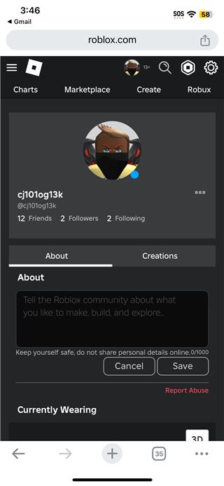 Selling Roblox account 