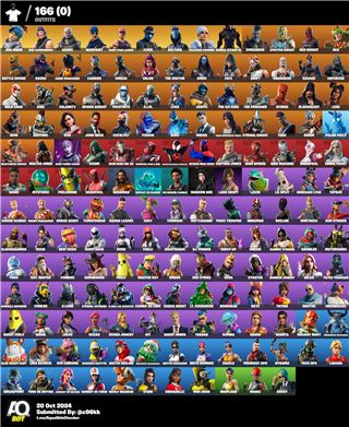 Fortnite account omega skin maxed 160+ skins 