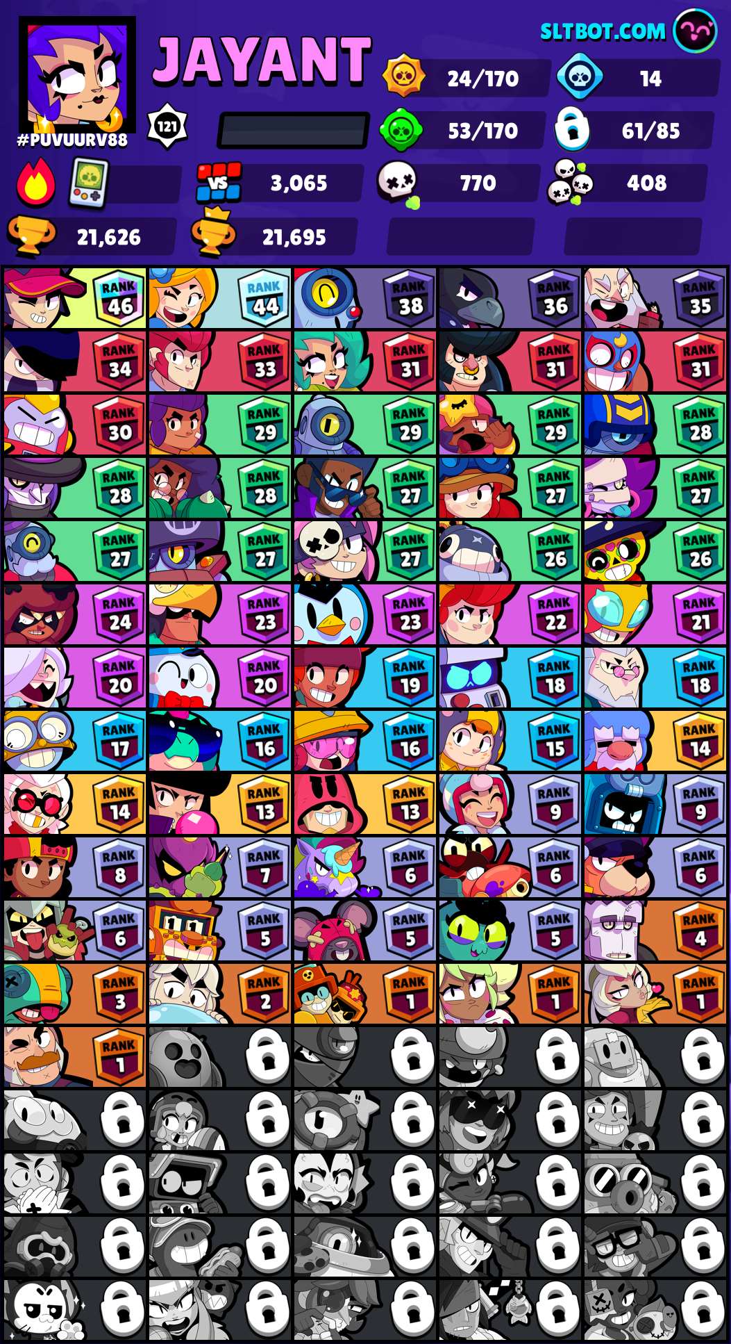  Level 121+ / 8 legendaries / 3.5 years old 