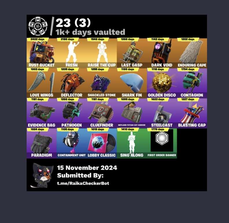 Fortnite account from saison 2