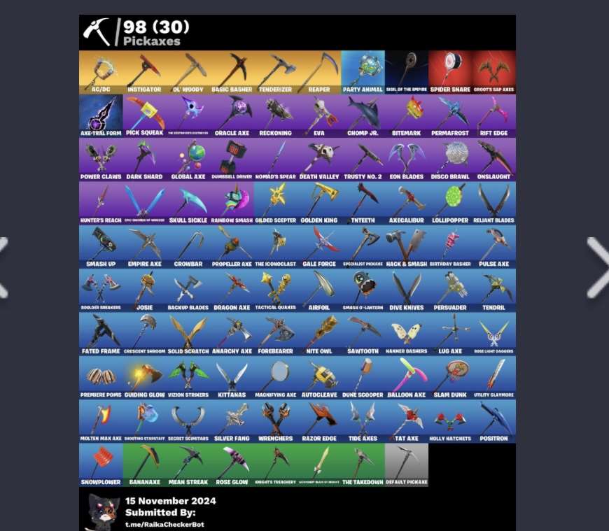 Fortnite account from saison 2