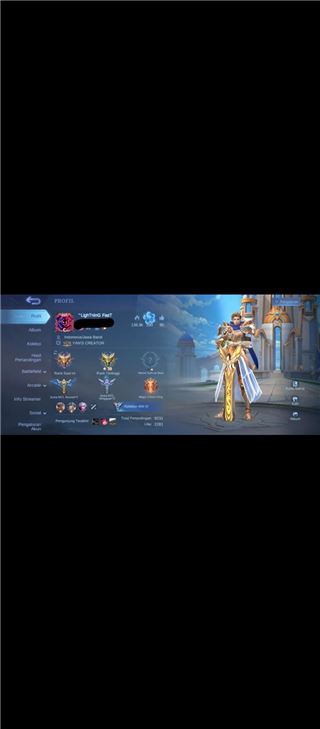 Jual akun mlbb 