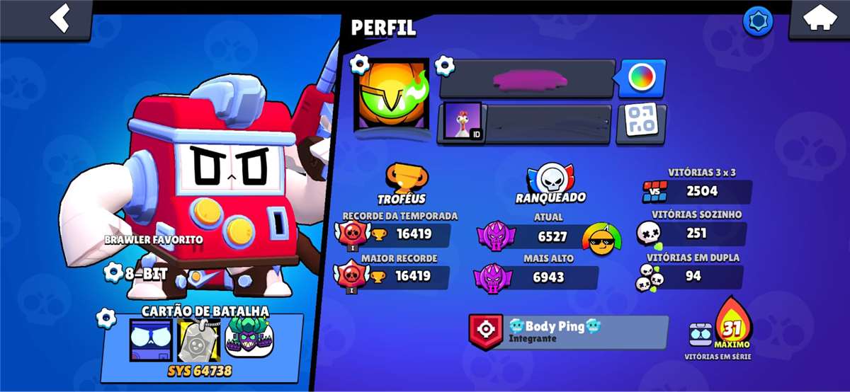 Brawl Stars account with 16k trophies 