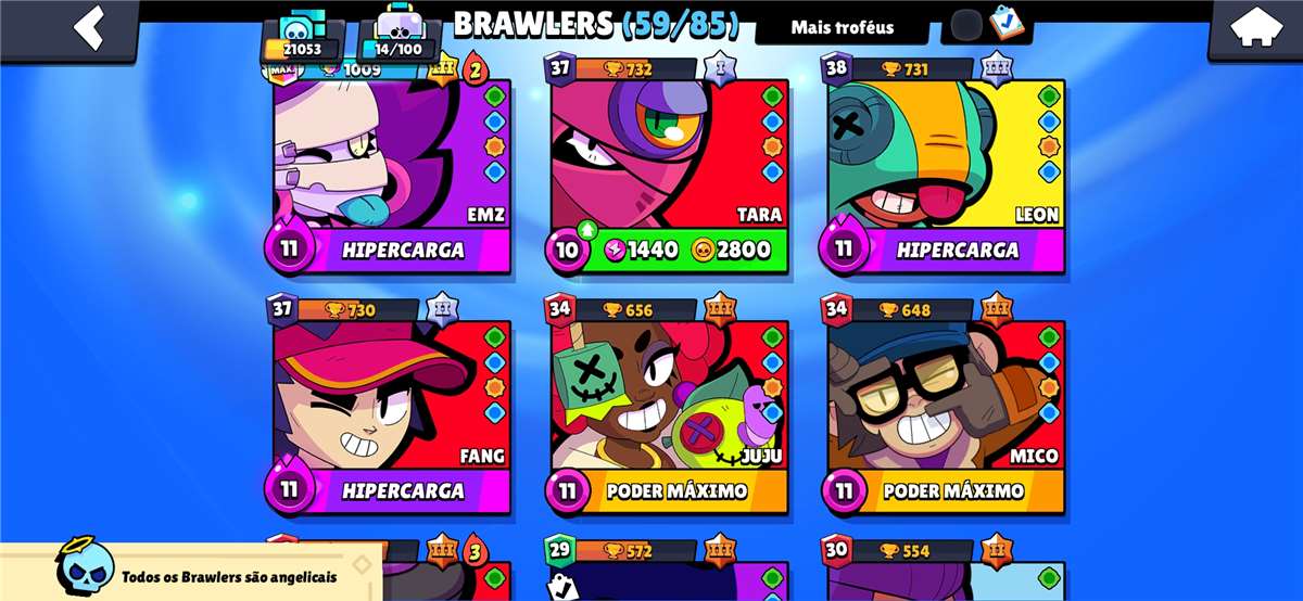 Brawl Stars account with 21k trophies 