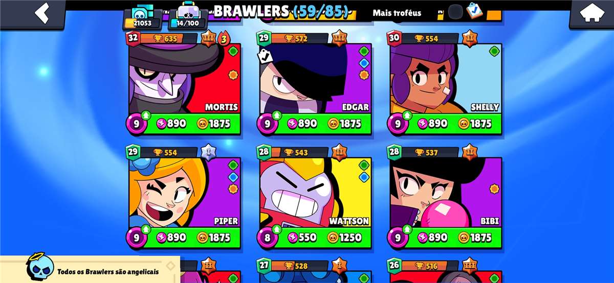 Brawl Stars account with 21k trophies 