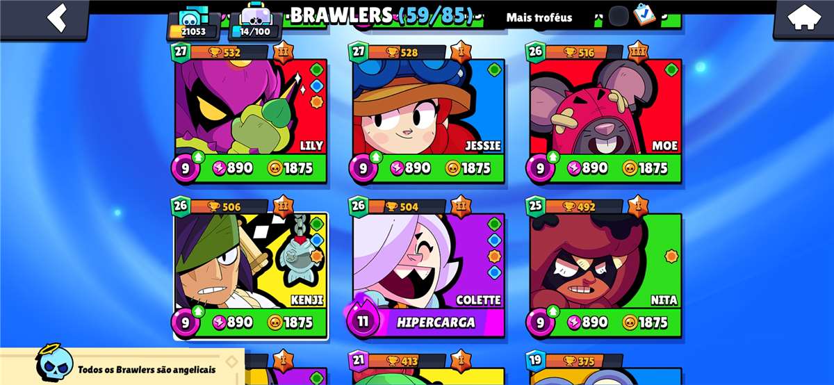 Brawl Stars account with 21k trophies 