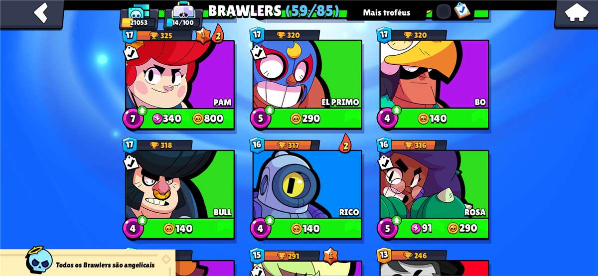 Brawl Stars account with 21k trophies 