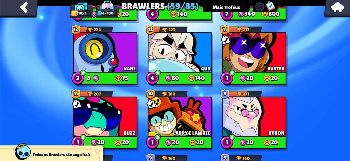 Brawl Stars account with 21k trophies 