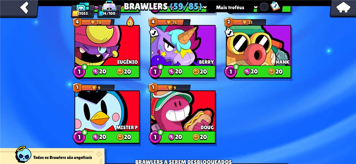 Brawl Stars account with 21k trophies 