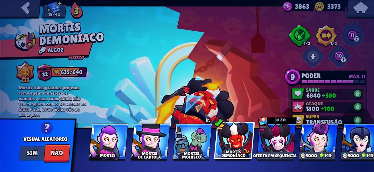 Brawl Stars account with 21k trophies 