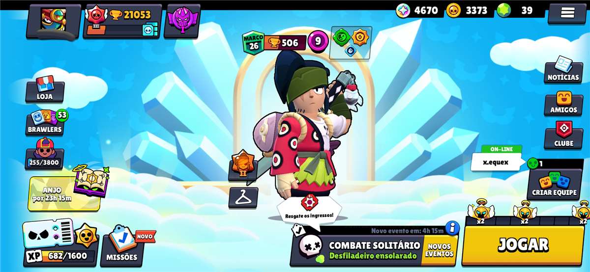 Brawl Stars account with 21k trophies 