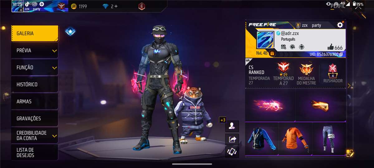 Conta de Free Fire