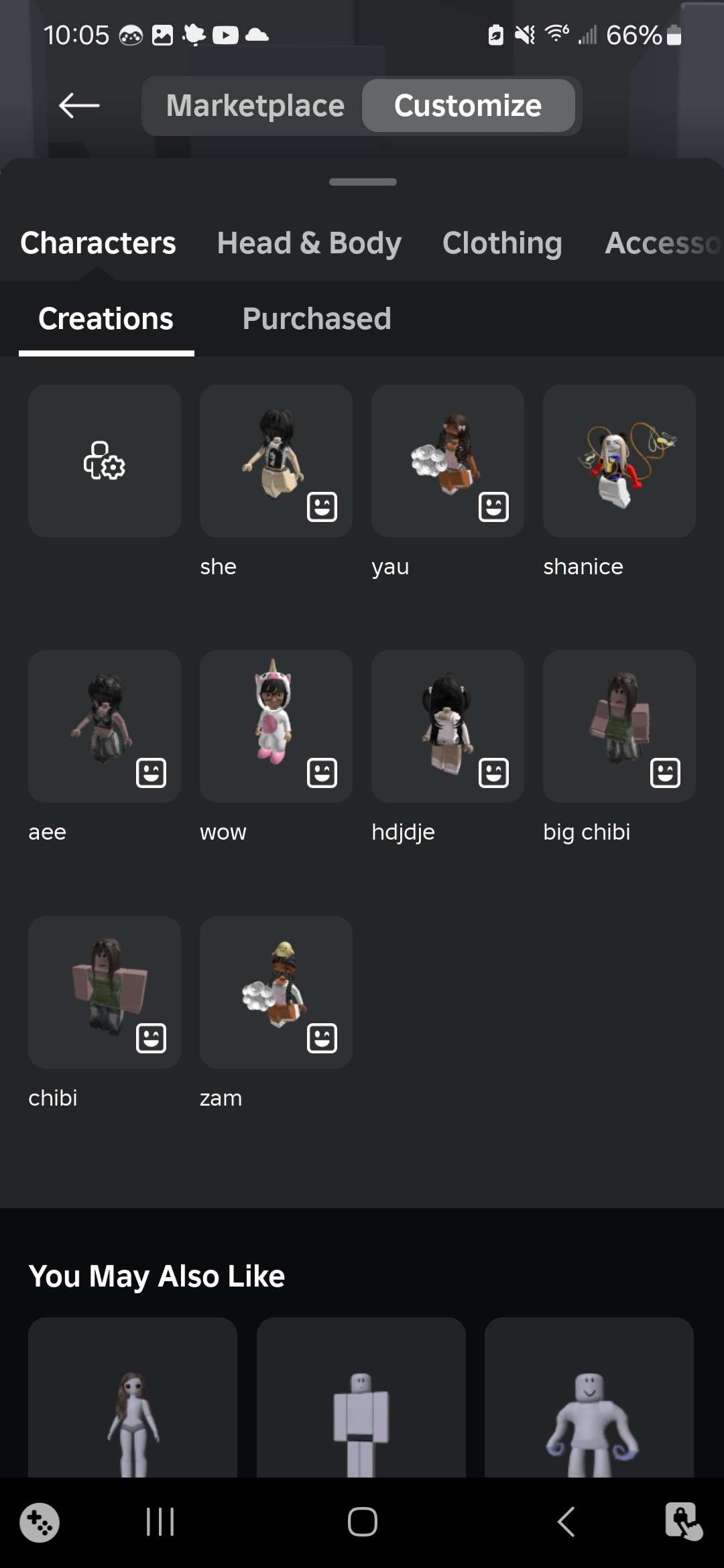 Trading Female Roblox Acct Buy/Trade