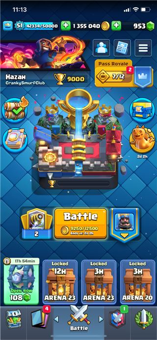 9000 trophies 