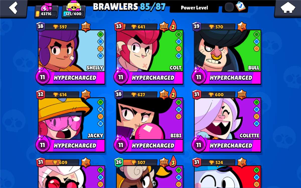 Almost brawl Stars maxed Acc with 6 years xp