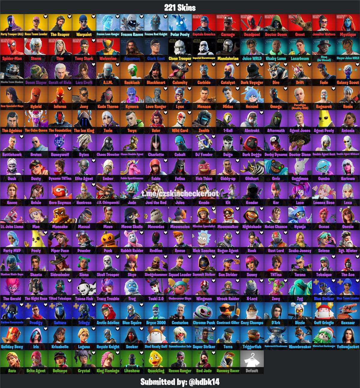 Stacked 222 skin account