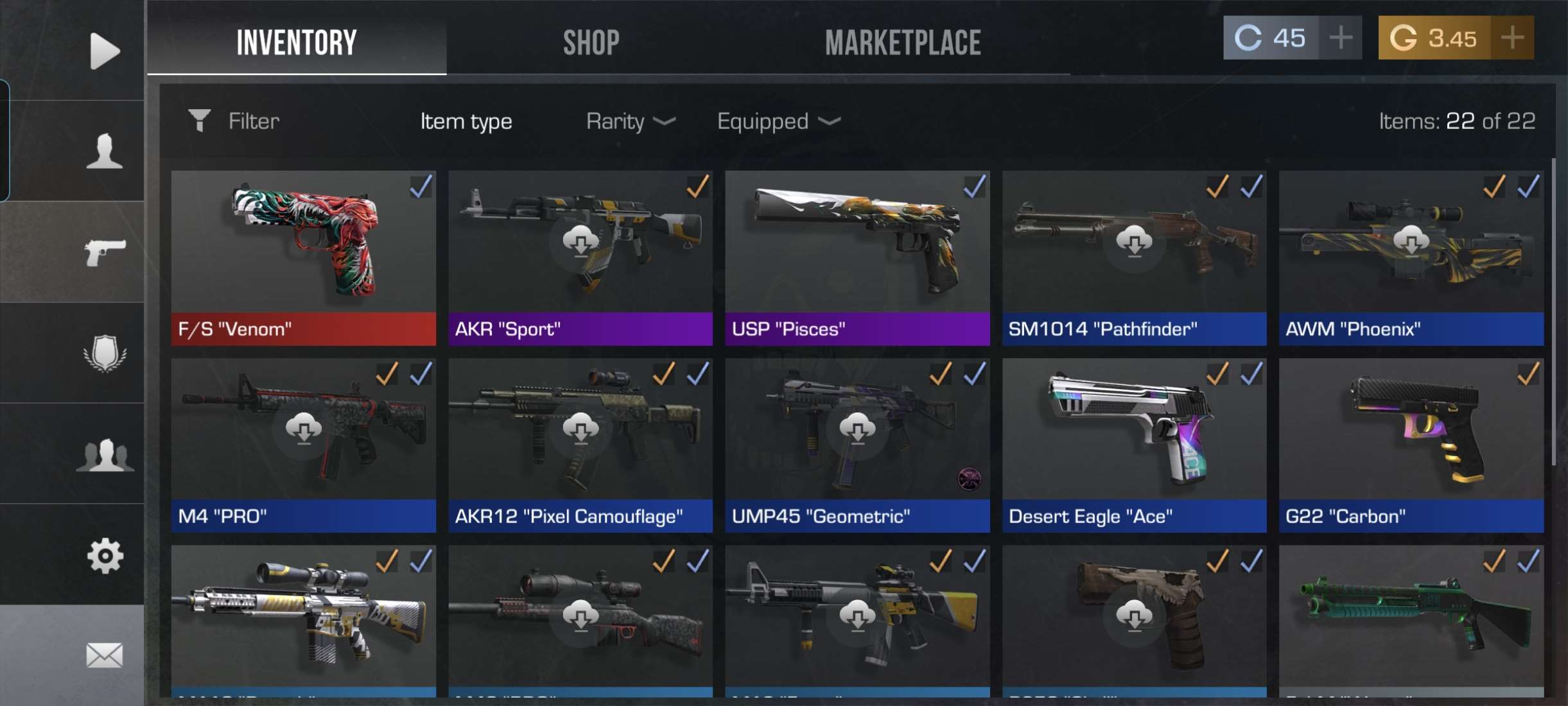 Standoff 2 google account for sale