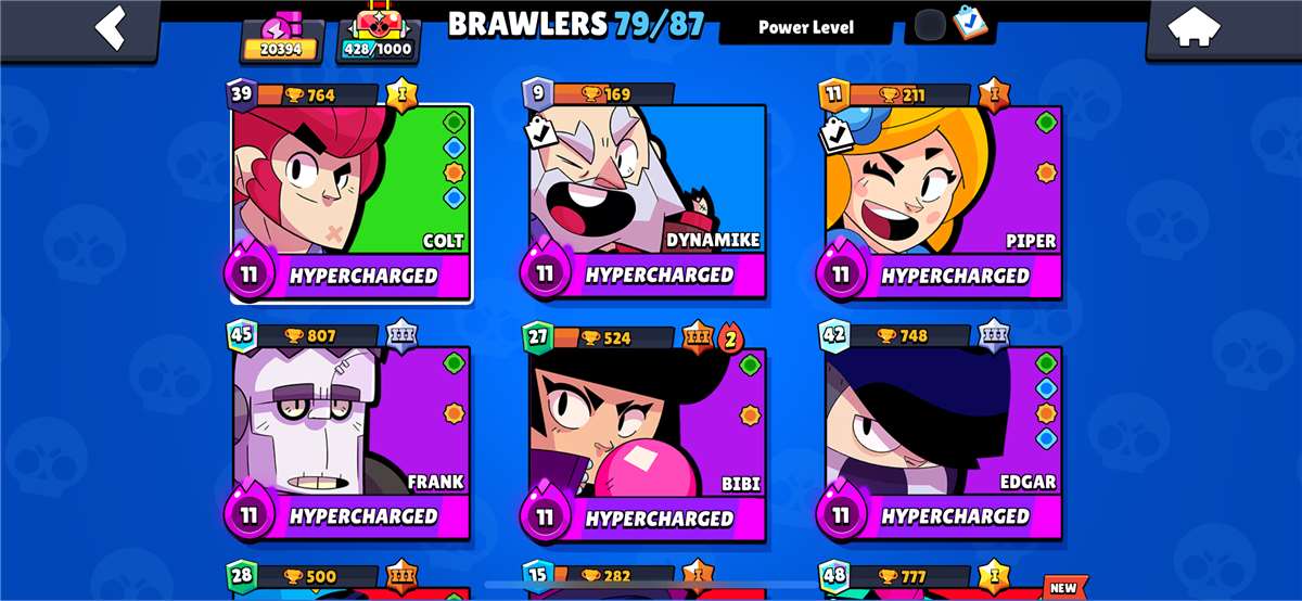 BRAWL STARS ACCOUNT 79 BRAWLERS 122 SKINS
