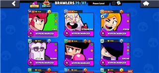 BRAWL STARS ACCOUNT 79 BRAWLERS 122 SKINS