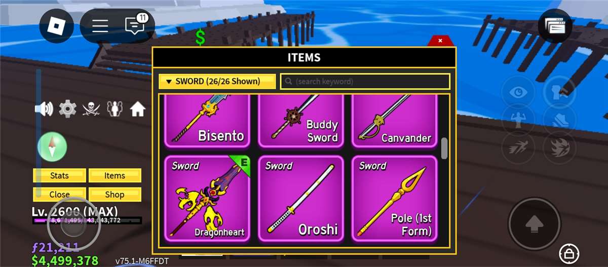 Blox fruit account 