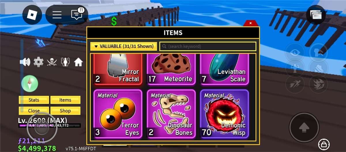 Blox fruit account 