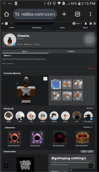 Roblox account 2017-