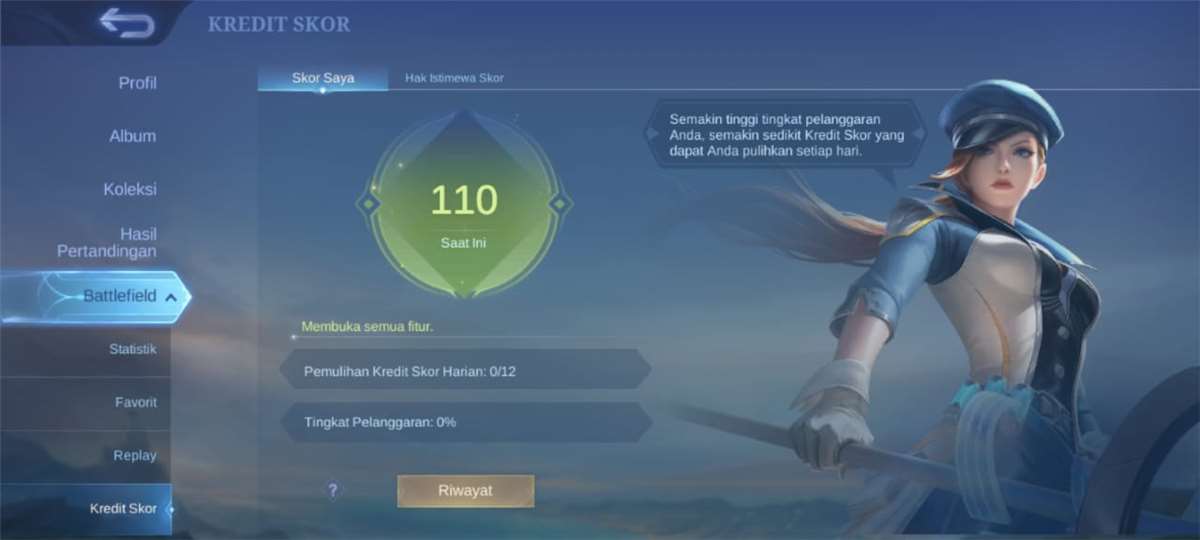 Akun mobile legend tahun 2020 skin banyak