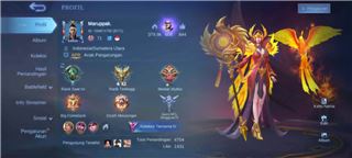 Akun mobile legend tahun 2020 skin banyak
