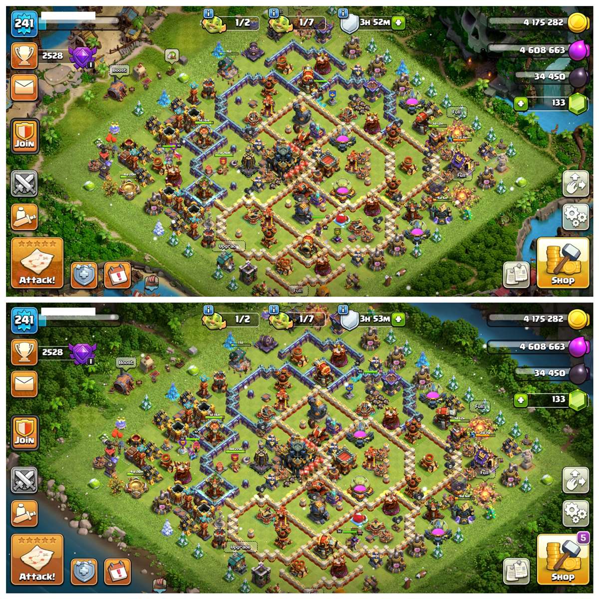 TH17 Almost Maxed [4 Epic Equipments] | 17 Cr