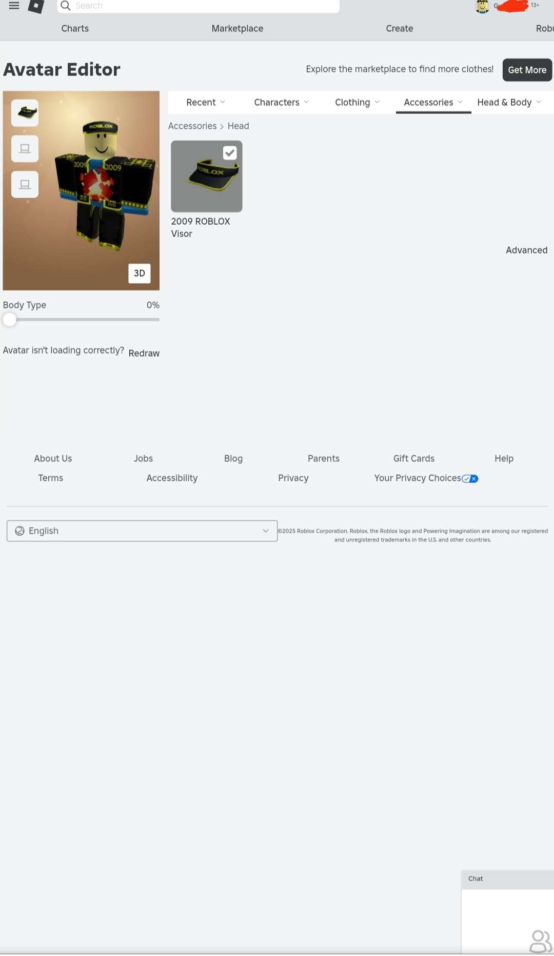 Roblox account 2009