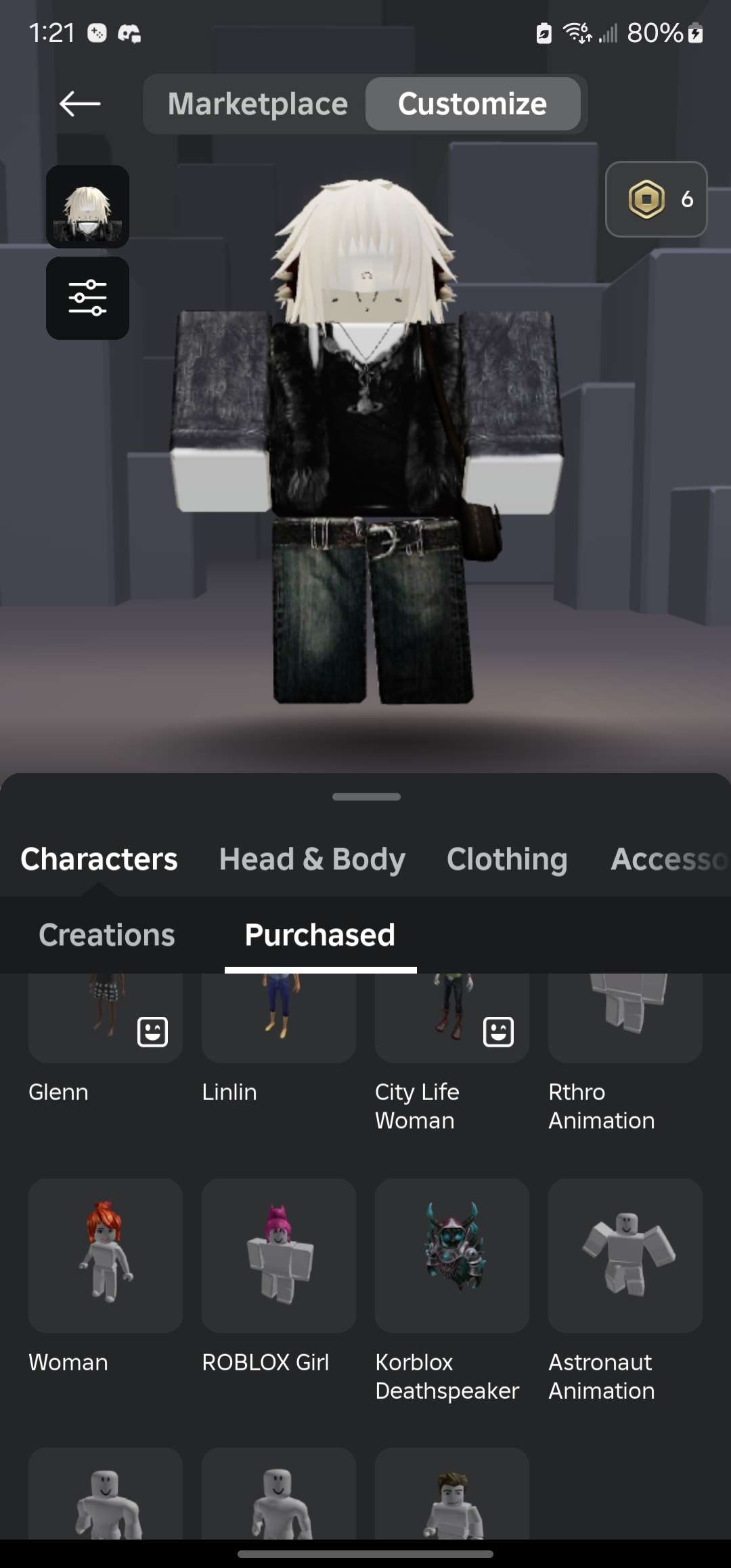 Korblox account