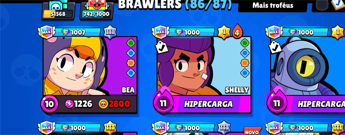 Conta do brawl stars 