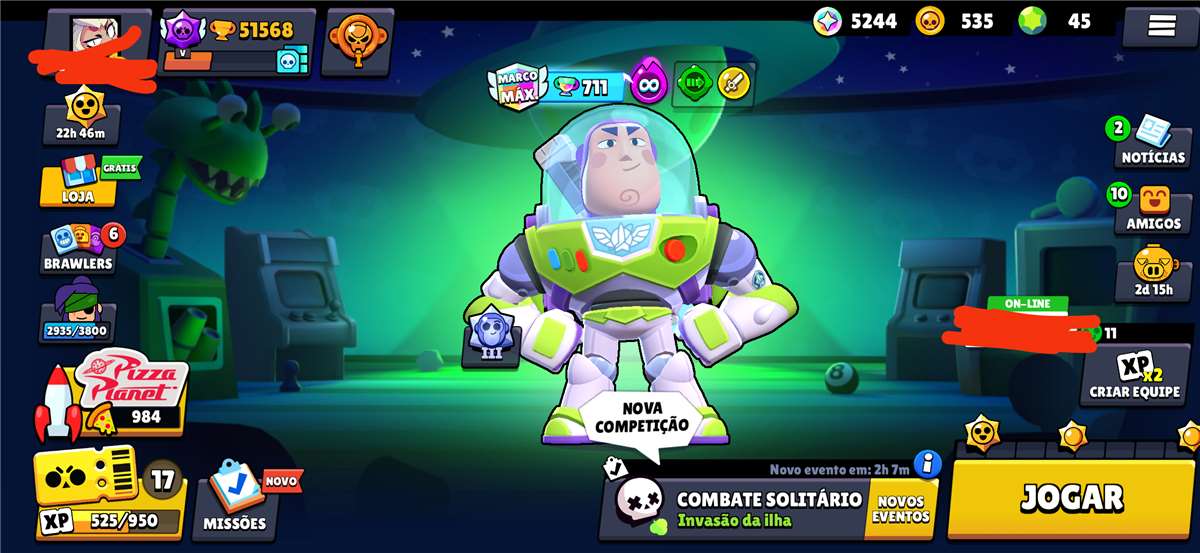 Conta do brawl stars 