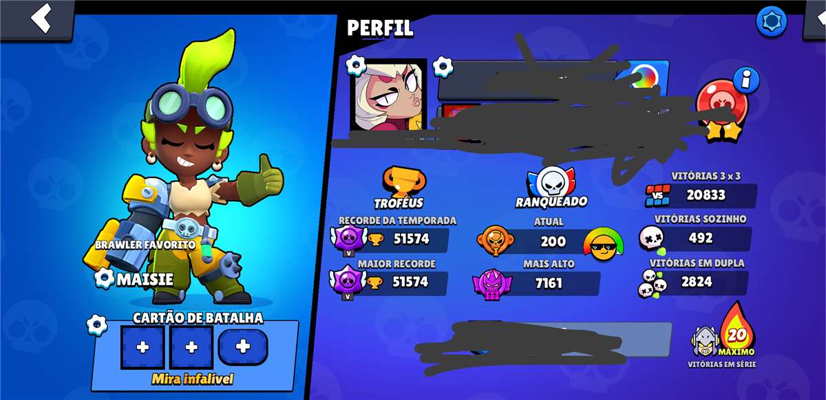 Conta do brawl stars 