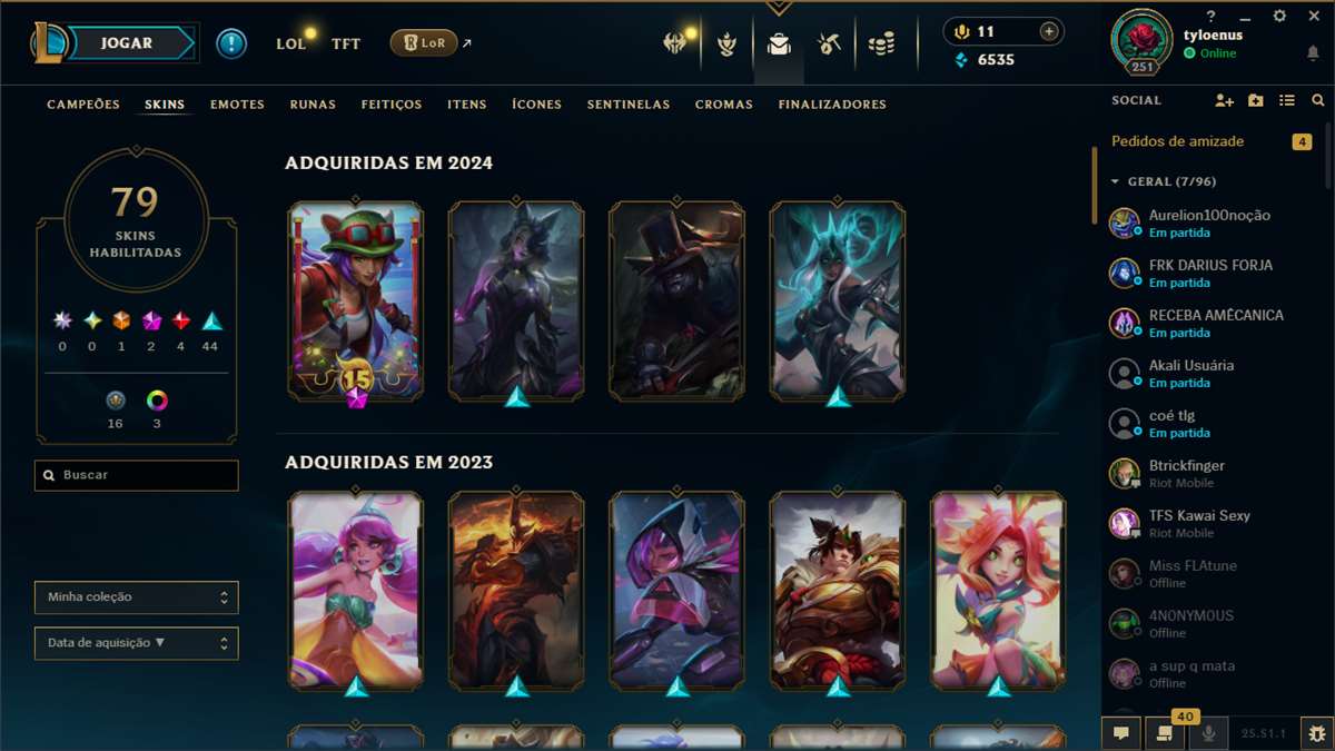 Conta de lol no preço.