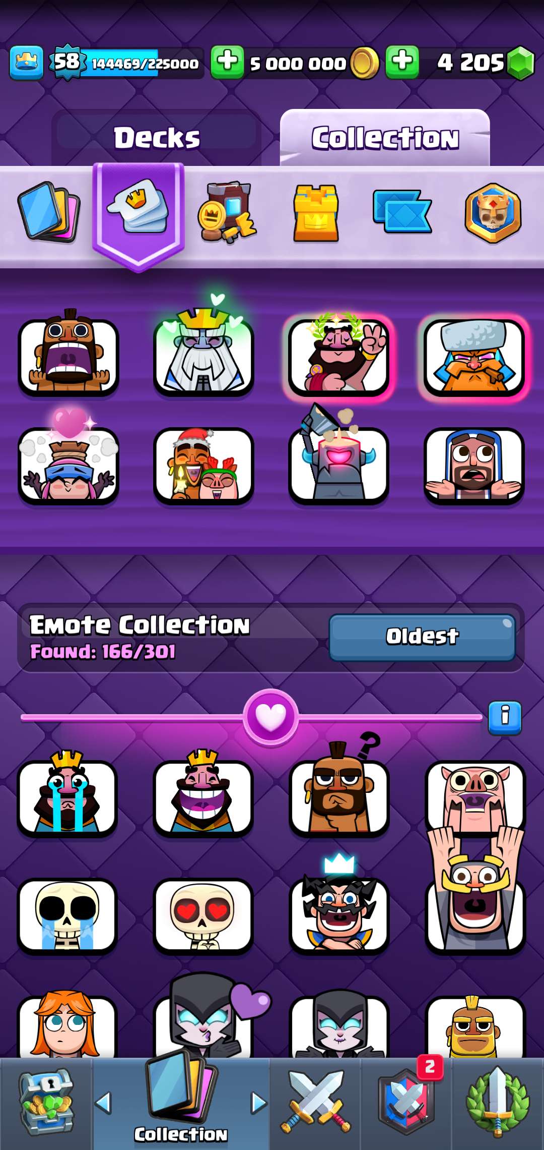 Clash royale account old and rare + bonus