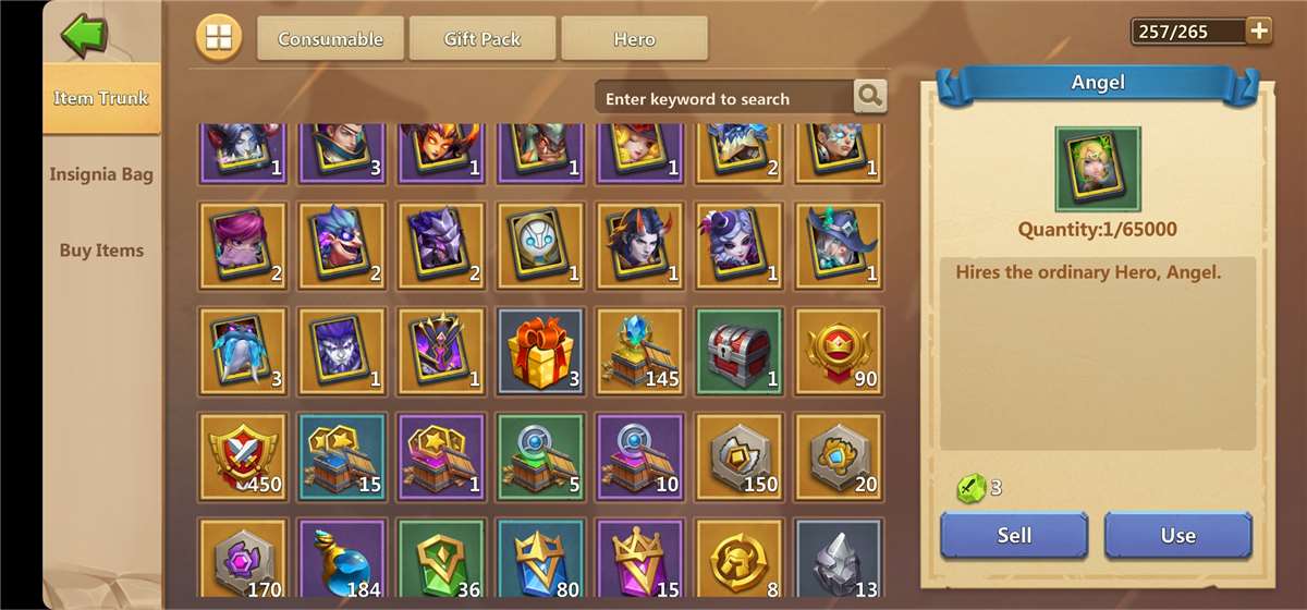 276,342 Might Castle Clash Account 