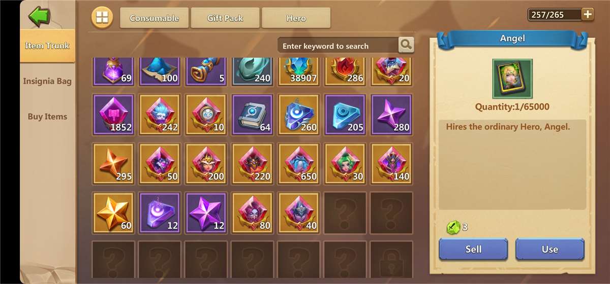 276,342 Might Castle Clash Account 