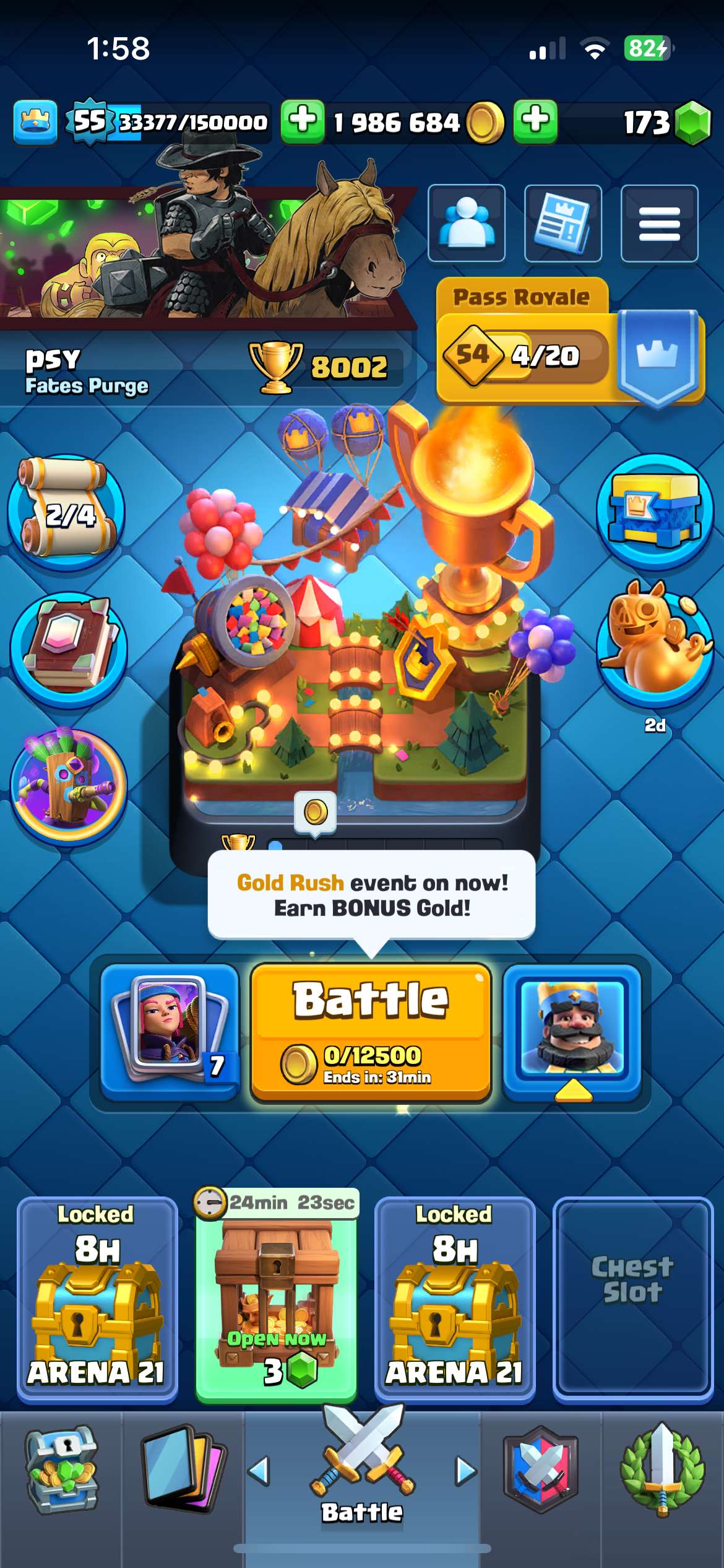 95% maxout troops, Tower level 14