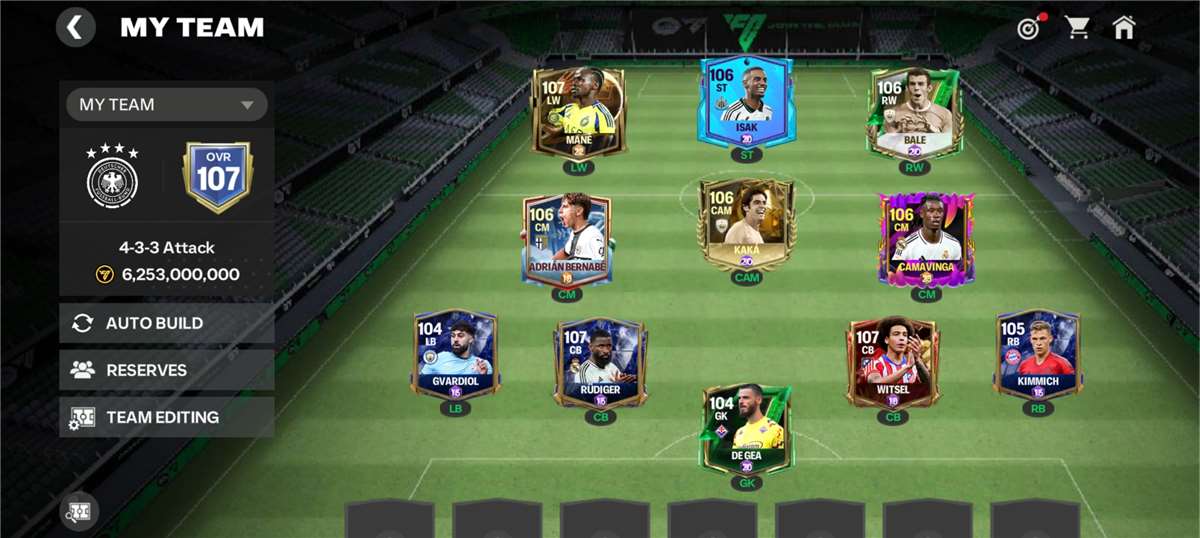 Accounts overall is 107