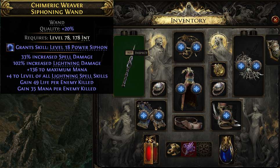 WTS Lvl 93 sorcerer Spark (POE 2)