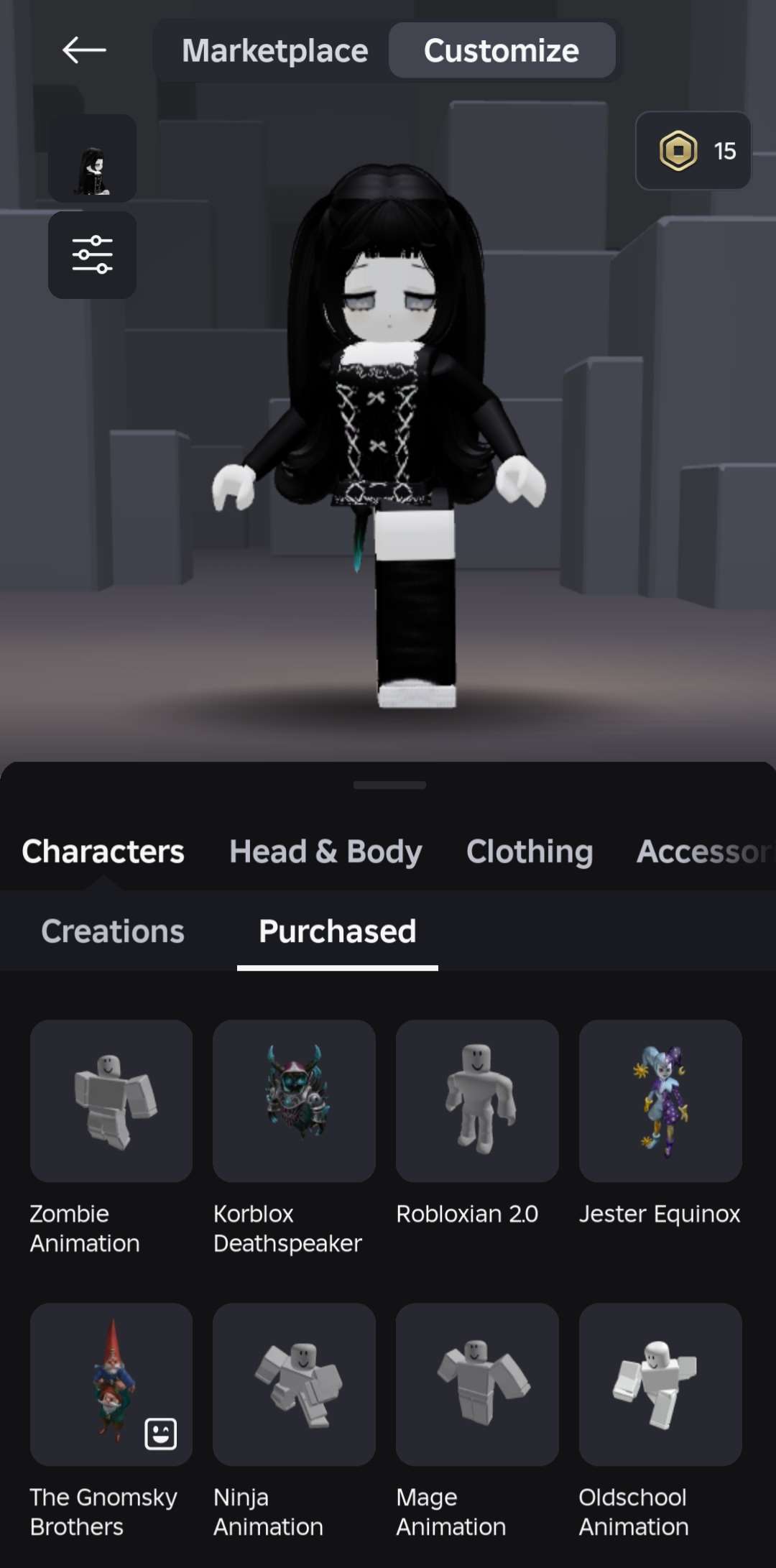 Roblox female korblox deathspeaker account