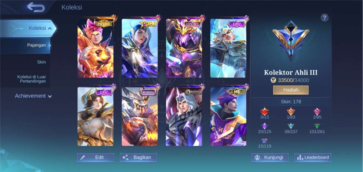 Di jual akun MLBB murah