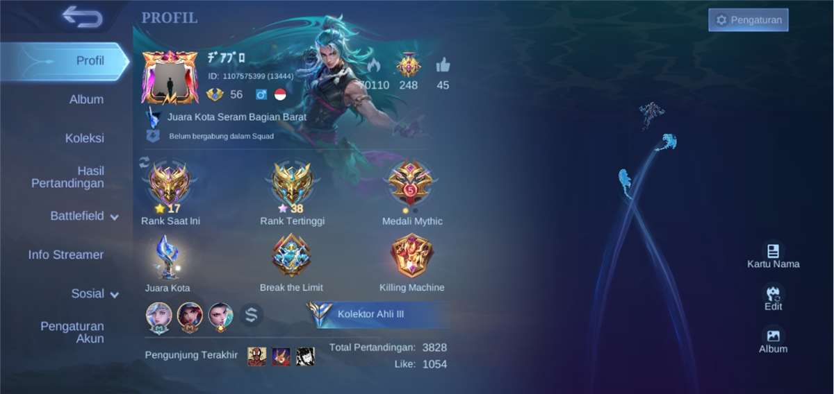 Di jual akun MLBB murah