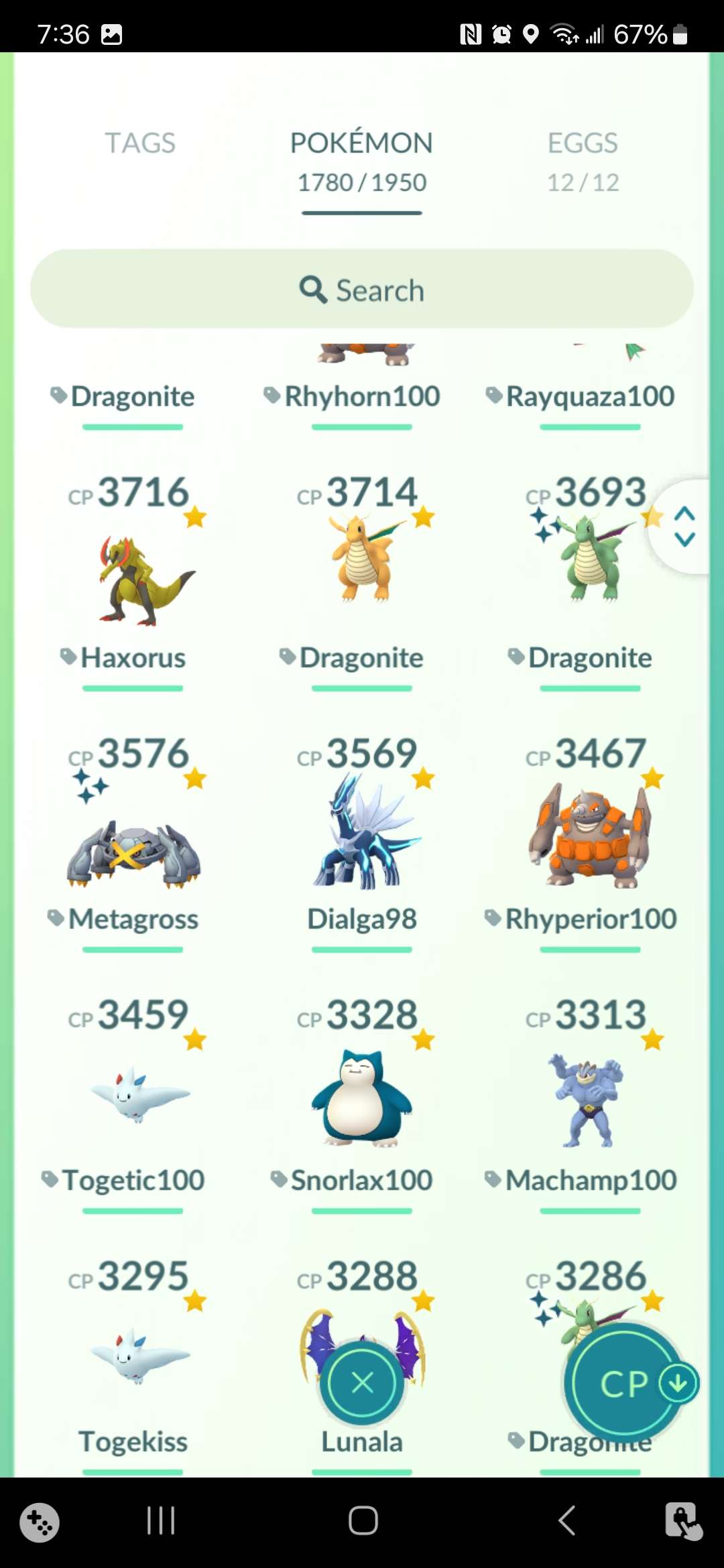 Pokémon Go 💢Lv 43💢 Shiny Zapdos Giratina Co