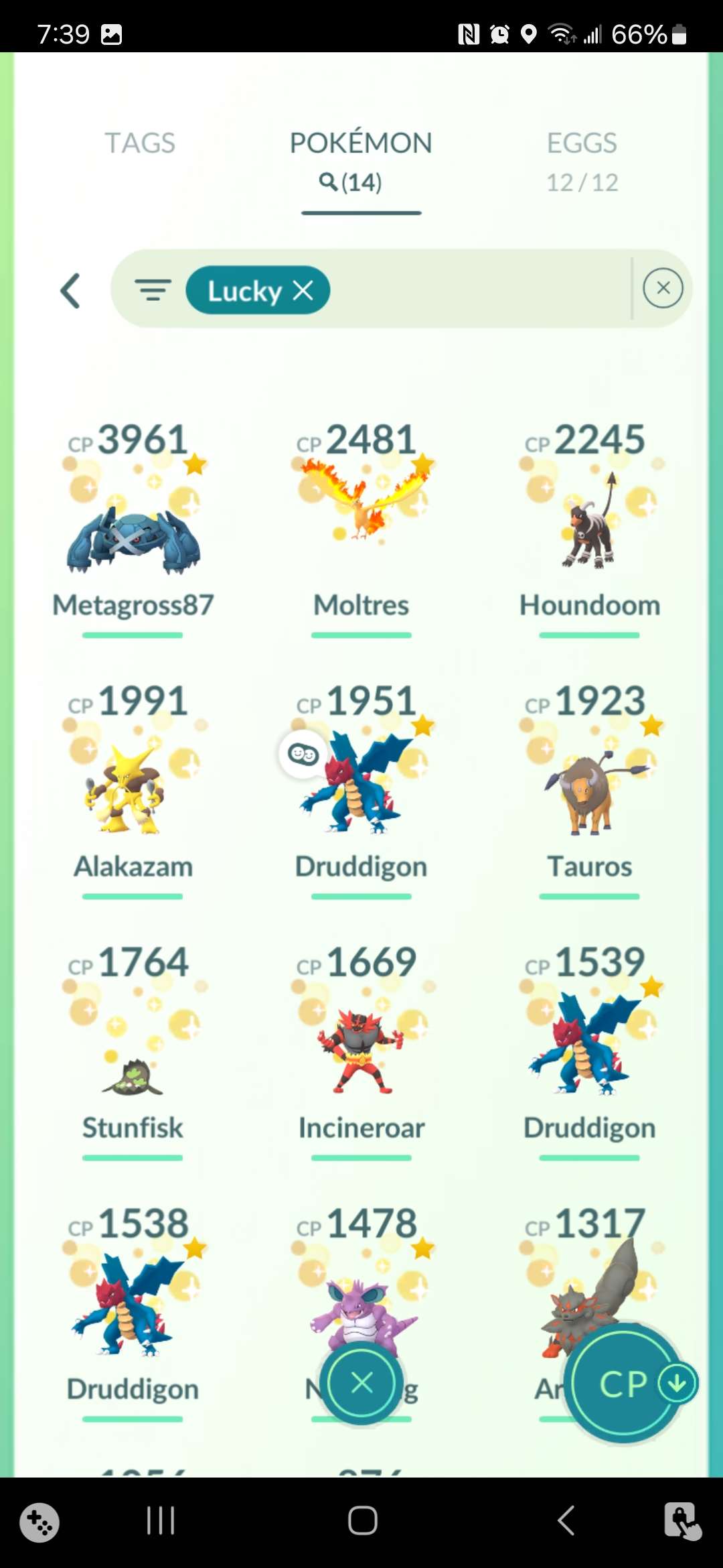 Pokémon Go 💢Lv 43💢 Shiny Zapdos Giratina Co