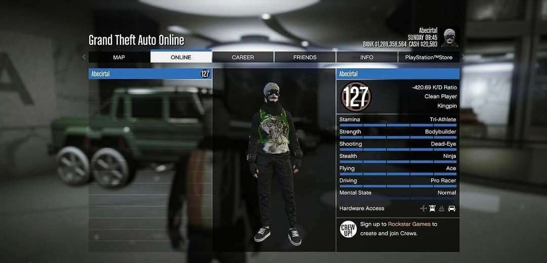 GTA v modded account ps5