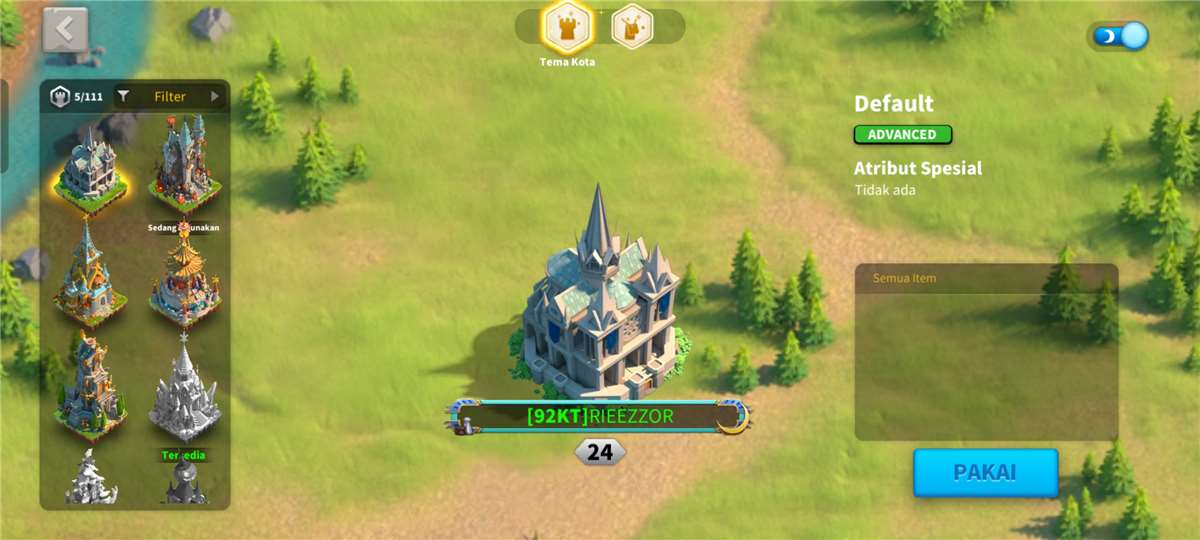 Jual akun rise of kingdoms 