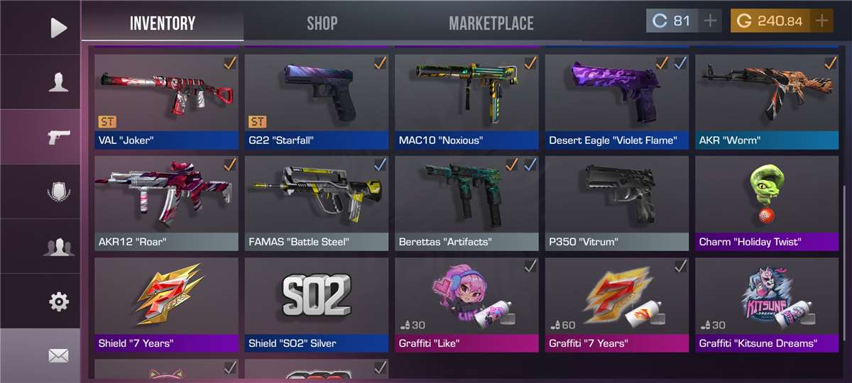 Selling account 