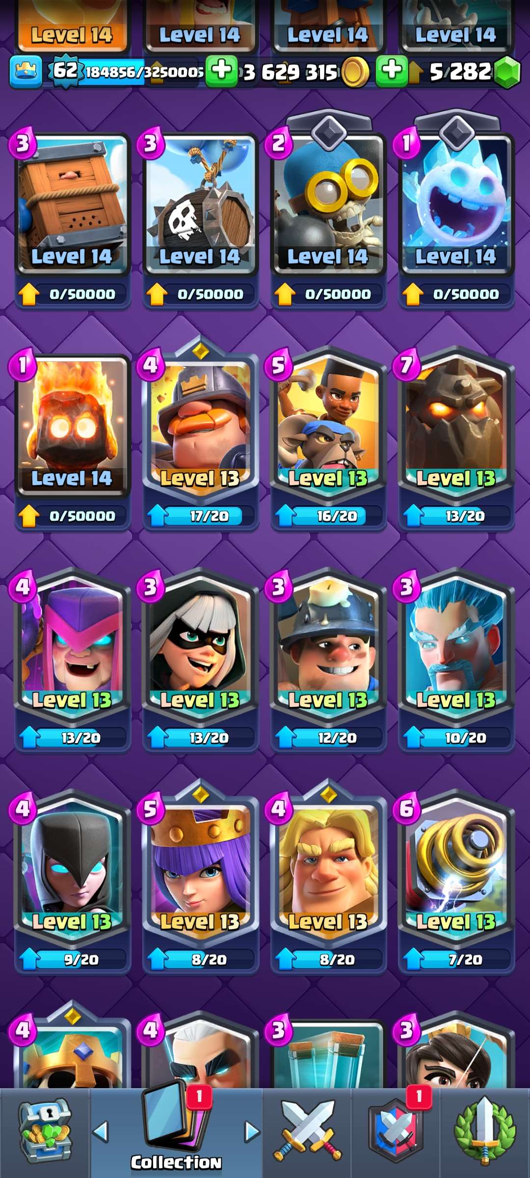 Very good clash royale account 